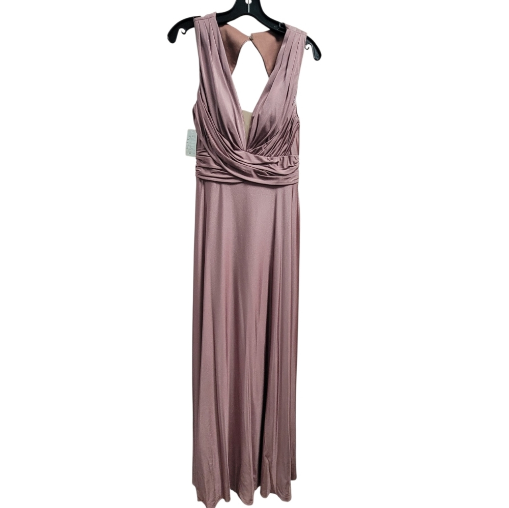 Allure Backless Mauve Dress